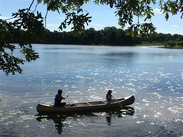 Canoeing at Camp Elk River